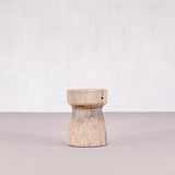 Old Walnut Side Table / Stool NATURAL 350 x 350 x 460H - Brown & Home
