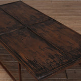 Reclaimed Pine & Iron Coffee Table