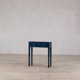 Small Blue High Gloss Hall Table 