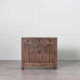 Antique Dark Brown Cabinet 1100 x 400 x 1000H - Brown & Home
