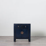 Antique High Gloss Blue Cabinet c.1950 - Brown & Home