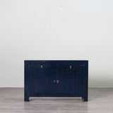 High Gloss Blue Cabinet 1340 x 400 x 870H - Brown & Home