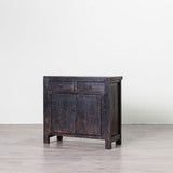 Antique Black Cabinet w Drawers 910 x 400 x 850H