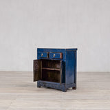 Ink blue gloss cabinet