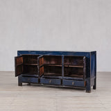 High Gloss Blue Cabinet - Brown & Home