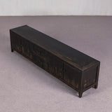 Reclaimed Low Black Cabinet