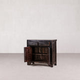 Antique Black Cabinet w Drawers 910 x 400 x 850H