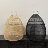 Hand-woven Rattan Pendant - NATURAL or BLACK