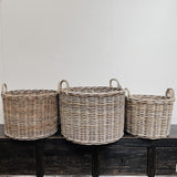 Rattan wood basket