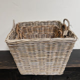 Rattan wood basket