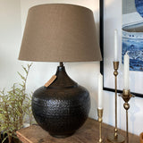 Sarajavo Lamp Base BLACK/BRONZE 700H - Brown & Home