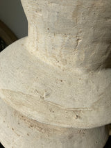 Terracotta Java Pot WHITE & SAND