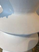 Terracotta Java Pot WHITE & SAND