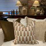 Brown & Home - Cotton Hessian Fringe NATURAL Cover ONLY - Brown & Home