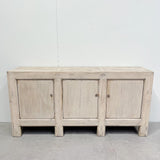 Antique Cabinet W. 3 Drawers NATURAL BLONDE