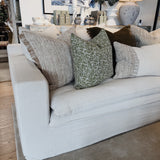 2 Seater Slipcover Sofa OATMEAL 1980 x 980 x 800H