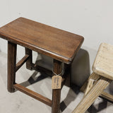 Elm flat top stools brown