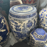 Blue & White Ceramic Stool