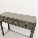 High Gloss Grey Hall Table c.1950 - Brown & Home