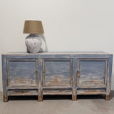 Matt Blue Original Antique Sideboard - Brown & Home