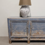 Rustic blue cabinet