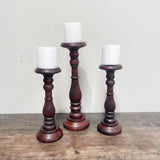 wooden candle