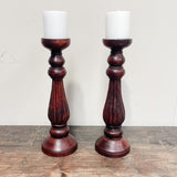 wooden candlestick