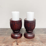 wooden candlestick