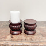 wooden candlestick