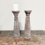 wooden candlestick