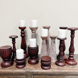 wooden candlestick