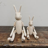 Natural wooden rabbit