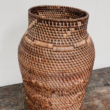 Rattan Basket w Zig Zag
