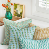 Walter G - Sochi Emerald (Hand Block Printed) Cushion Cover ONLY