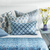 Walter G - Pondicherry Riveria (Hand Block Printed) Cushion Cover ONLY