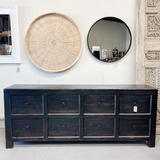 Reclaimed Drawers BLACK RUSTIC 2240 x 450 x 900H