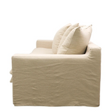 2 Seater Slipcover Sofa OATMEAL 1980 x 980 x 800H