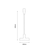 Kensington BEIGE Lamp Base ONLY 575H - Brown & Home