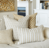 Walter G -Ashfa Elm (Hand Block Printed ) Cushion Cover ONLY - Brown & Home
