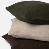 Città - Heavy Linen Clay Cushion Cover ONLY - Brown & Home