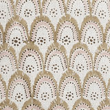 Walter G - Azores Petal ( Hand Block Printed ) Cushion Cover ONLY - Brown & Home
