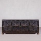 Reclaimed Drawers BLACK RUSTIC 2240 x 450 x 900H