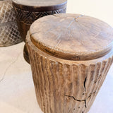 Reclaimed Walnut Stool / Table - Brown & Home