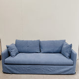 Madison Linen Slip Cover Sofa (DENIM or STONE)