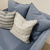 Hamptons 100% Italian Linen LOVE SEAT - DENIM