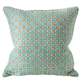 Walter G - Sochi Emerald (Hand Block Printed) Cushion Cover ONLY