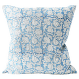 Walter G Marbella Azure (Hand Block Printed) Cushion Cover