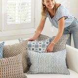 Walter G - Condesa Tobacco (Hand Block Printed) Cushion Cover