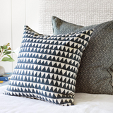 Walter G Pyramids Indian Teal (Hand Block Printed) Cushion Cover