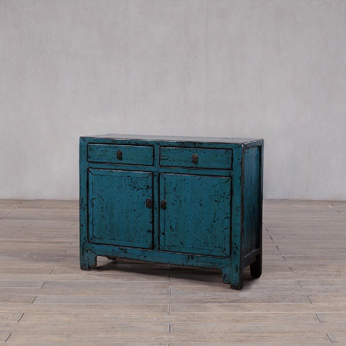 High Gloss Bright Blue Cabinet